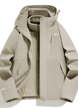 Unisex 3 - in - 1 Removable Polar Fleece Hiking Jacket - Sidiou Group