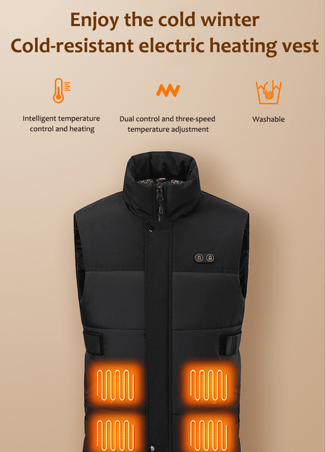 Unisex 8 Area Smart Heated Gilet - Sidiou Group