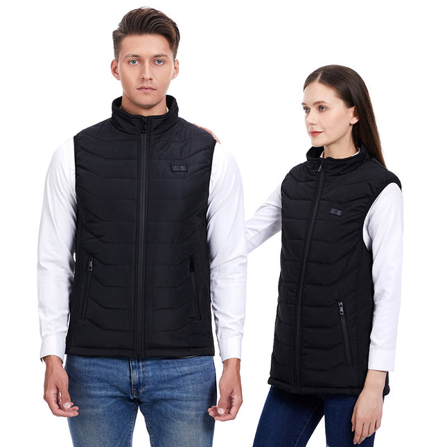 unisex 11 area dual control heated gilet