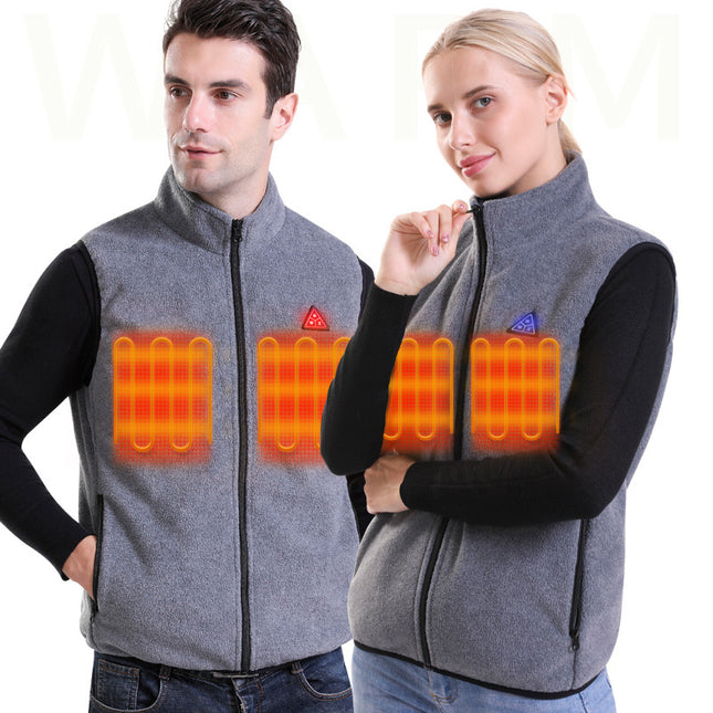 unisex fleece heated vest