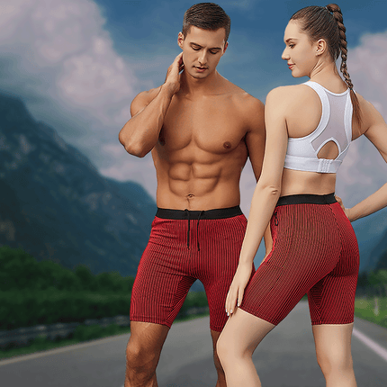 unisex ribbed tight workout shorts