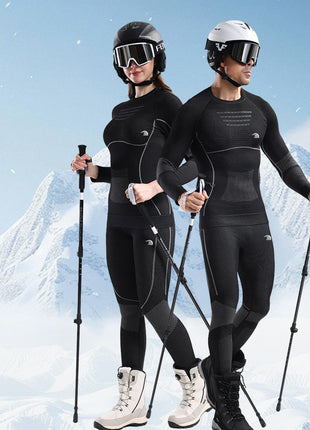 unisex ski thermal compression underwear set