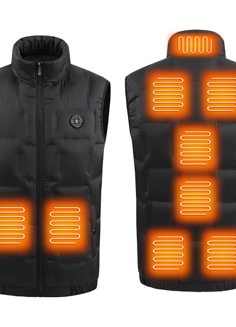 unisex smart 9 area heated gilet
