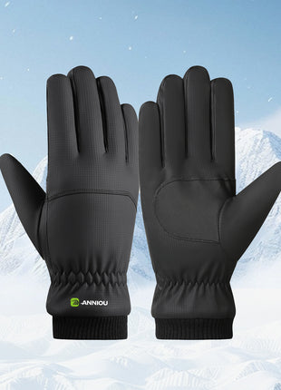 unisex thick fleece lined winter gloves