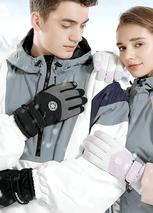 unisex waterproof thermal ski gloves