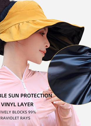 UPF50+ UV Vinyl Sun Protection Top Hat - Sidiou Group