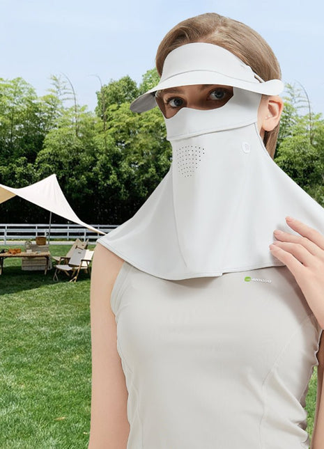 Uv Protection Ice Silk Sunshade Face Mask - Sidiou Group