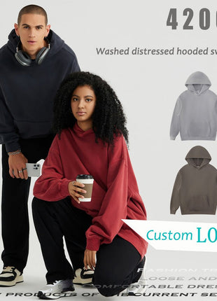Washed Hooded Sweatshirts - Sidiou Group