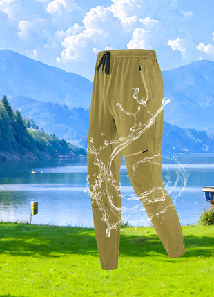 water repellent fabric athletic joggers