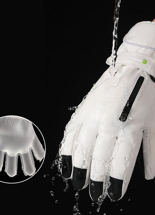 water repellent thermal winter sports gloves