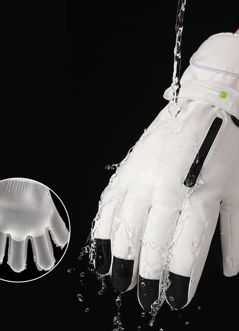 water repellent thermal winter sports gloves