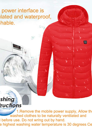 waterproof washable heated jacket