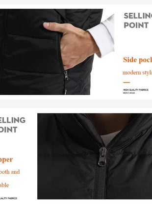 White Duck Down Heated Gilet - Sidiou Group
