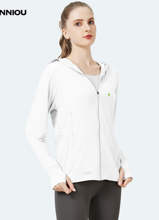 Raw Yarn Ice Silk Hooded Sun Protection Jacket
