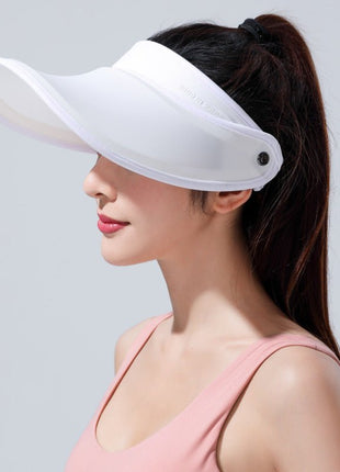 White Women's Wide - brim Sun Visor 