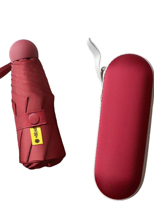 wine red mini capsule umbrella