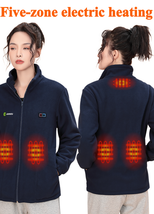 womens 5 area heated jacket