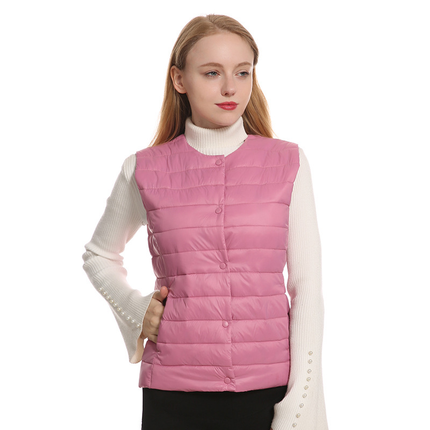 womens button heated vest