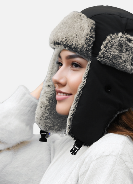 womens electric heated trapper hat