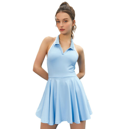 womens halter neck tennis dress