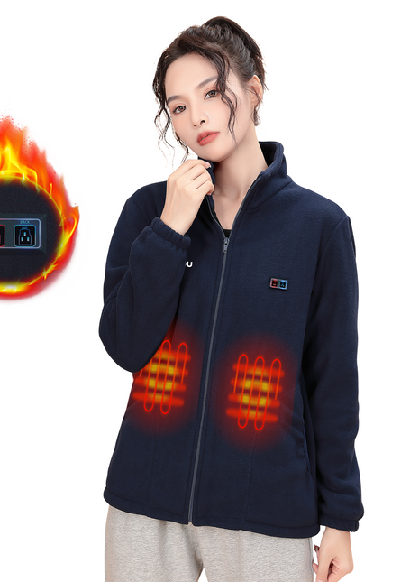 womens heated fleece jacket