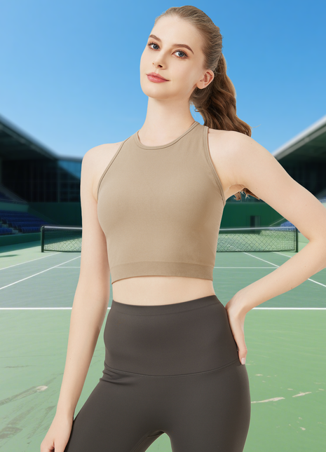 womens high elastic seamless sports bra