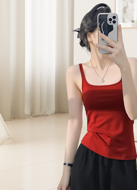 womens mulberry silk square neck camisole