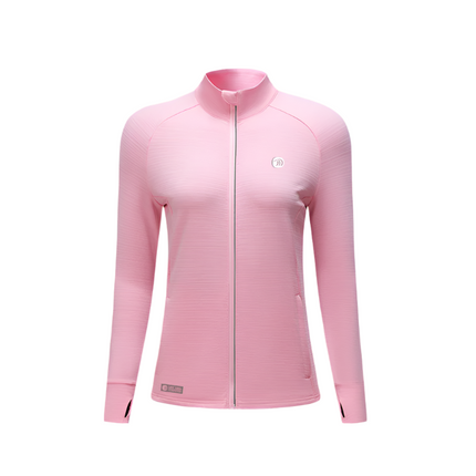 women's pink zipup sweatshirt