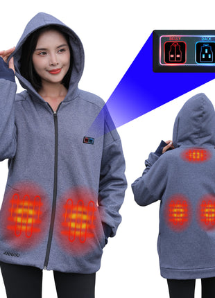 women's thermal hooded sweatshirt