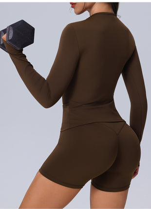 womens tight fit yoga top