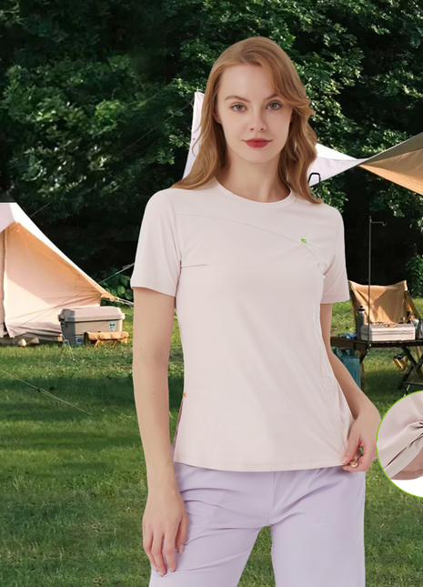 womens upf50 quick dry drawstring tshirt