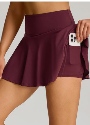 women tennis skirt with side pockets
