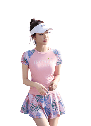 Women’s 2 - Piece Short Sleeve Swim Set - Sidiou Group