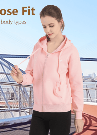 Women's Casual Zip - up Hoodie - Sidiou Group