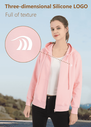 Women's Casual Zip - up Hoodie - Sidiou Group