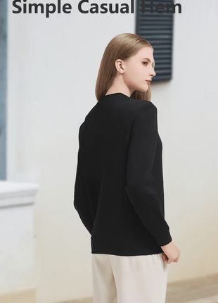 Women's Crew Neck Pullover Sweatshirt - Sidiou Group