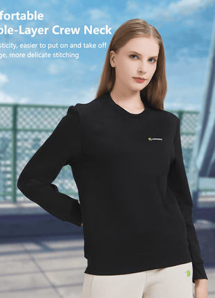 Women's Crew Neck Pullover Sweatshirt - Sidiou Group