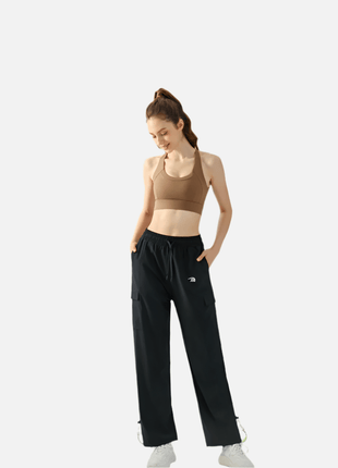 Women's Drawstring Casual Wide Leg Trousers - Sidiou Group