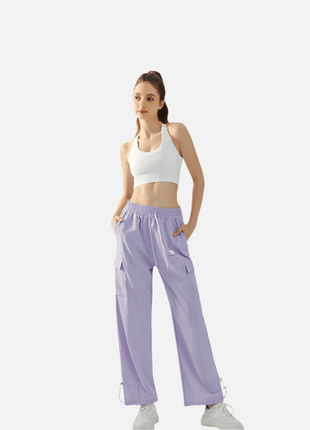 Women's Drawstring Casual Wide Leg Trousers - Sidiou Group