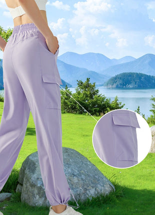 Women's Drawstring Casual Wide Leg Trousers - Sidiou Group