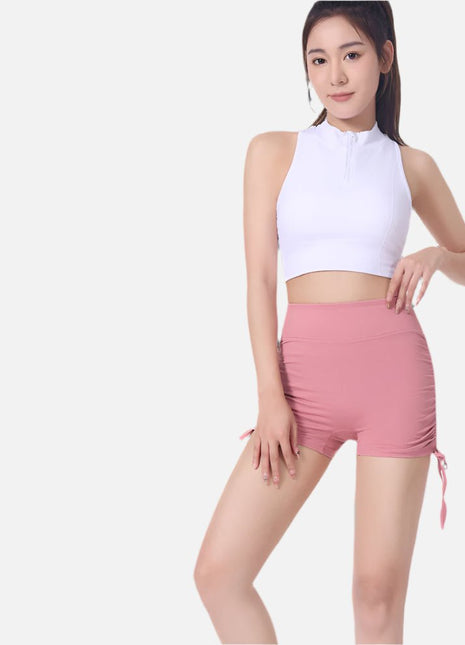 Women's Drawstring Slim Fit Yoga Shorts - Sidiou Group