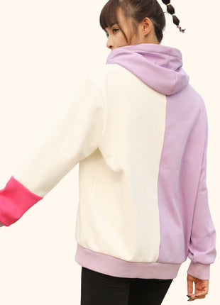 Women's Fleece Contrast Hoodie - Sidiou Group