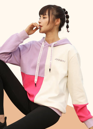 Women's Fleece Contrast Hoodie - Sidiou Group