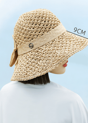 Women's Foldable Straw Sun Hat - Sidiou Group