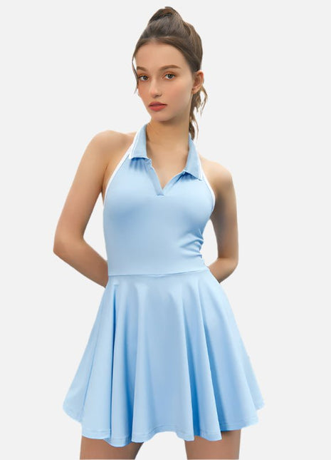 Women's Halter Neck Tennis Dress - Sidiou Group