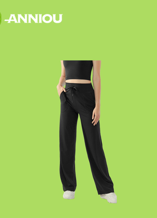 Women's High Waist Drawstring Wide Leg Slim Fit Trousers - Sidiou Group