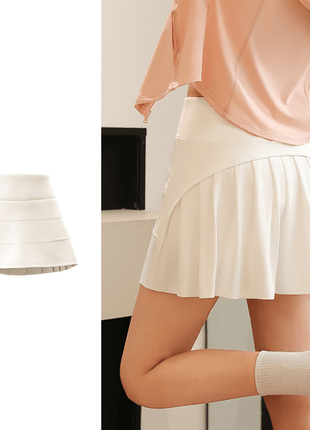 Women's High - Waisted Pleated Golf Skirt - Sidiou Group