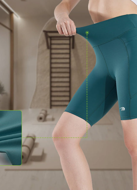 Women's High - waisted Tight Yoga Shorts - Sidiou Group