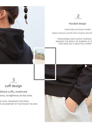 Women's Hooded Pullstring Sweatshirt - Sidiou Group