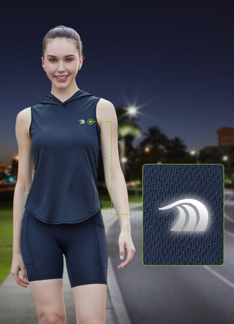 Women's Hooded Sports Fitness Vest - Sidiou Group